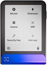Flex Crypto Wallet Securely Manage All Your Digital Assets | Blue, 2.8" Gorilla Glass touchscreen signer, NFC, Bluetooth, Secure Element, Private backup