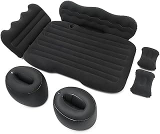 Back Seat Air Mattress Compatible with Chevrolet Tracker Groove 2000-2004 2019-2026, Quick Inflation, Camping Sleeping Pad with 2 Pillows, Car Bed for Soccer Party,Black