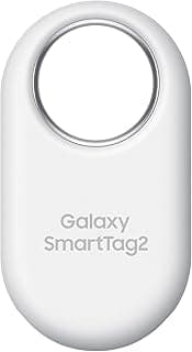 Samsung Galaxy SmartTag2, Bluetooth Tracker, Smart Tag Tracking Device, Item Finder for Keys, Wallet, Luggage, Pets, Use w/ Phones and Tablets Android 11 or Later, 2023, 1 Pack, White