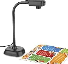 Document Camera for Teachers and Classroom, Gawervan USB Webcam/Doc Camera Built-in Mic— Mac OS, Windows, Chromebook Compatible for Live Demo, Web Conferencing, Distance Learning, Remote Teaching