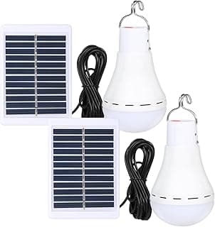 Solar Light Bulbs Solar Powered Light Portable Emergency LED Bulb Waterproof for Camping Tent Indoor Outdoor Shed Night Fishing Chicken Coop (2)