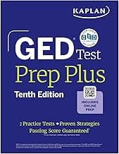 GED Test Prep Plus, Tenth Edition (2026): Includes a Diagnostic Pretest, 2 Full Length Practice Tests, 1000+ Practice Questions, and 60+ Online Videos (Kaplan Test Prep)