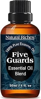 Natural Riches Five Guards Essential Oil Blend for Health Shield Aromatherapy with Clove Cinnamon Lemon Rosemary Eucalyptus Oil - 30ml