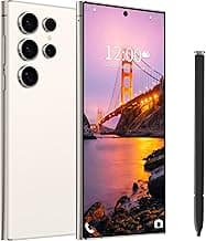I24 Ultra Unlocked Phone,Built in Pen The Phone,Smartphone Battery 6800mAh 6.8" HD Screen,Android 14 16+512GB with 128GB Memory Card Cell Phone,5G/Face ID/Fingerprint Lock/GPS (White, 16+512GB)