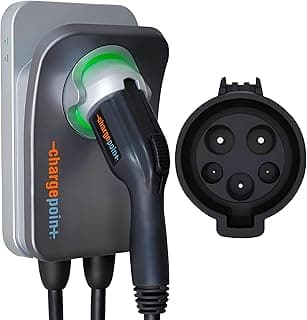 ChargePoint HomeFlex Level 2 EV Charger J1772 - Fast Smart Battery Power Charging at Home for Electric Automobile Vehicles - NEMA 14-50 Plug for Electric Car