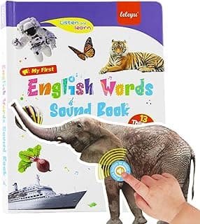 English Words Sound Book for Toddlers 3-6 | 470+ Words & Phonics Learning Toy | Interactive Speak & Spell with Sounds & Pictures | 21 Themes | 2026 Educational Gift
