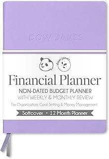 Dow Janes Planner Panda Planner Budget Planner 2026 Financial Planner – Monthly Budget Planner & Bill Payment Tracker, Expense Tracker Notebook, Budget Book, 8.5 x 11 Softcover Purple 120gsm
