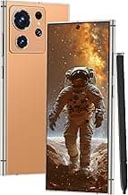 Unlocked Cell Phones S24 Ultra Smartphone with Built-in Pen 8+256GB Android 13 Phones 6.8" HD Screen Dual SIM 108MP+48MP Camera 6800 mAh (Sunset Oranges)