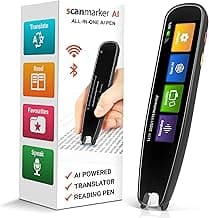 Scanmarker AI Pen with Built-in Screen | OCR Scan Reader & Text to Speech | ChatGPT Pen for Students & Adults | Portable ai Translator Device | Reading Pen for Study, Travel & Work | Ai Smart Pen