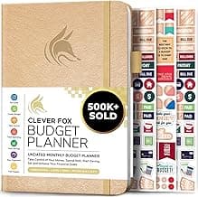 Clever Fox Budget Planner - Expense Tracker Notebook. Monthly Budgeting Organizer, Finance Logbook & Accounts Book, Bill Tracker, A5 (Gold)