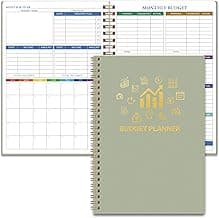 Monthly Budget Planner - 14 Months Undated Financial Planner Organizer Budget Book with Expense and Debt Tracker Notebook to Manage Your Money Effectively, Bill Planner and Organizer