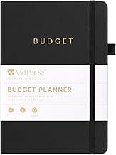 Budget Planner, Monthly Budget Notebook with Expense Tracker, Undated Financial Planner & Bill Organizer Book - A5 Size, Hardcover (Black)