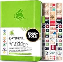 Clever Fox Budget Planner - Expense Tracker Notebook. Monthly Budgeting Organizer, Finance Logbook & Accounts Book, Bill Tracker, A5 (Green)