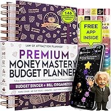 Budget Planner and Monthly Bill Organizer + Cash Envelope Buget Sytem | Finance Planner, Bill Payment Tracker & Money Saving with Productivity App | Money Mindset for Attracting Financial Abundance