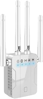 Smart Home WiFi Extender Booster,Dual Band 2.4GHz 5GHz Repeater with Ethernet Port,Mesh Enabled,90+ Device Capacity,Quick Setup for Smart Device Ecosystem