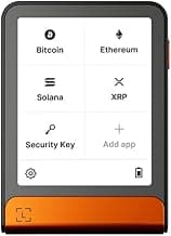 Flex - Crypto Touchscreen Signer - securely Manage All Your Digital Assets and Identity via the Ledger Wallet app (Bitcoin Orange)