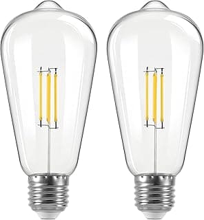 LED Light Bulbs, 3V 2W Low Voltage DC, 3000K Warm White E26 Base Bulb for Solar Barn Lights Wall Sconce Outdoor Post Lantern Rechargeable Lamp, 2 Pack