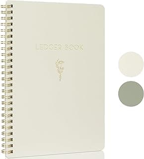 Easy to Use Accounting Ledger Book - The Perfect Expense Tracker Notebook for Your Small Business - Beautiful Personal Finance Checkbook, Income and Expense Log Book