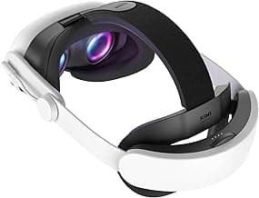 KIWI design K4 Boost Battery Head Strap for Meta Oculus Quest 3/3S, Adjustable VR Headband Accessories with Dual Charge, Extend Playtime & Reduce Facial Stress for Kids and Adults