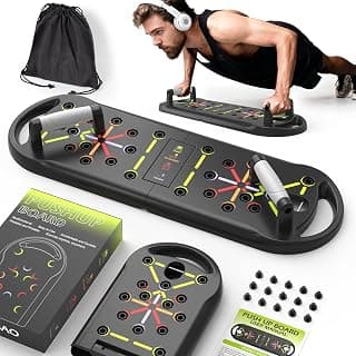JLoibao Push Up Board Fitness, Portable Pushup Board for Men, Foldable Push up Bar, Workout Home Gym Equipment, 20 in 1 Exercise Pushup Handles for Floor, Strength Training Equipment for Men