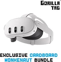 Meta Quest 3 512GB | VR Without Wires — Gorilla Tag Cardboard Monkenaut Bundle — Amazon Exclusive— Access to 100+ Games with a 3-Month Trial of Meta Horizon+ Included