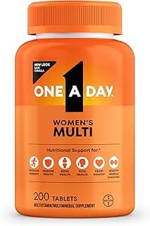 One A Day Multivitamin for Women- Daily Vitamins for Woman with Biotin, Calcium, Folic Acid, Iron & Zinc, Complete Women’s Vitamins, 200 Ct (Packaging May Vary)