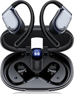 Translation Earbuds Real Time 164 Languages AI Translator Ear buds 90H Playtime Bluetooth Translating Earbuds with LED Display Open-Ear Audífonos Inalámbricos for Travel Business Learning Black