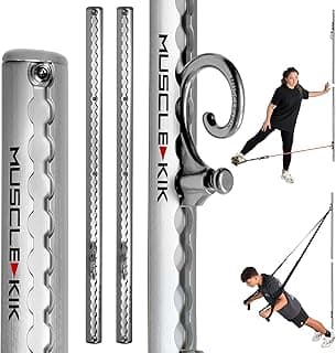 Aluminum Wall-Mounted Anchor Fitness System - Adjustable, Multi-Functional, Space Saving Home Gym Solution for Strength Training, Workout Goals | 100+ Exercises, Easy Installation, 300lbs Capacity