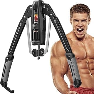 Merach Twister Arm Trainer, 22-440lb Hydraulic Power Forearm Strengthener | Adjustable Home Chest Expander, Shoulder Muscle Training Fitness Equipment, Arm Enhanced Exercise Strengthener