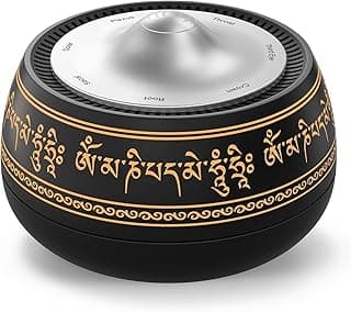 Portable Electronic Tibetan Singing Bowl, 8 Chakra Modes with 8 Chakra Cycle Play Mode, Auto/Manual Mode, Vibration & Built-in Timer, USB-C Rechargeable Meditation Device for Yoga, Reiki, Relaxation
